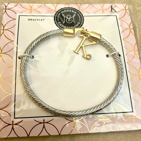 Modern Expressions Jewelry - NWT Modern Expressions Monogram Rope Bracelet “K”